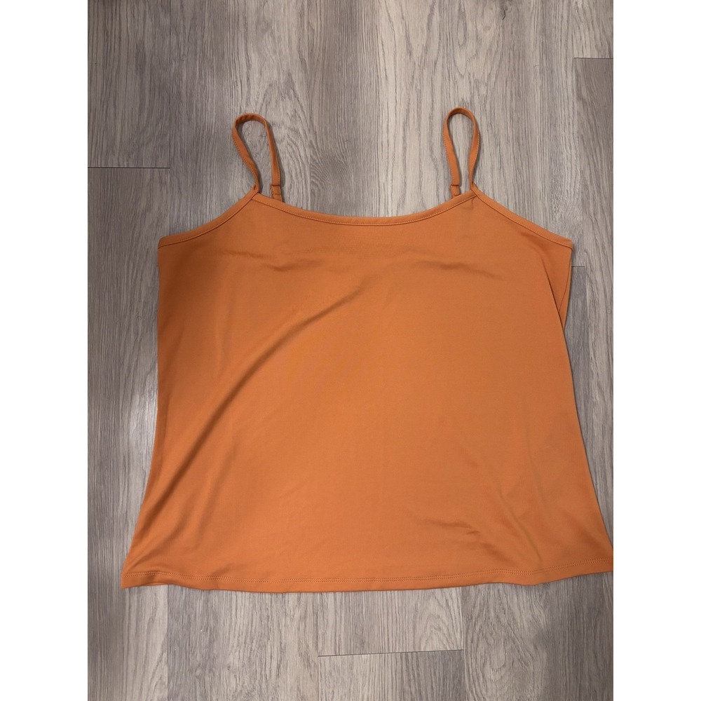 Ashley Stewart Women's Size 18/20 Orange Adjustable Cami Tank Top